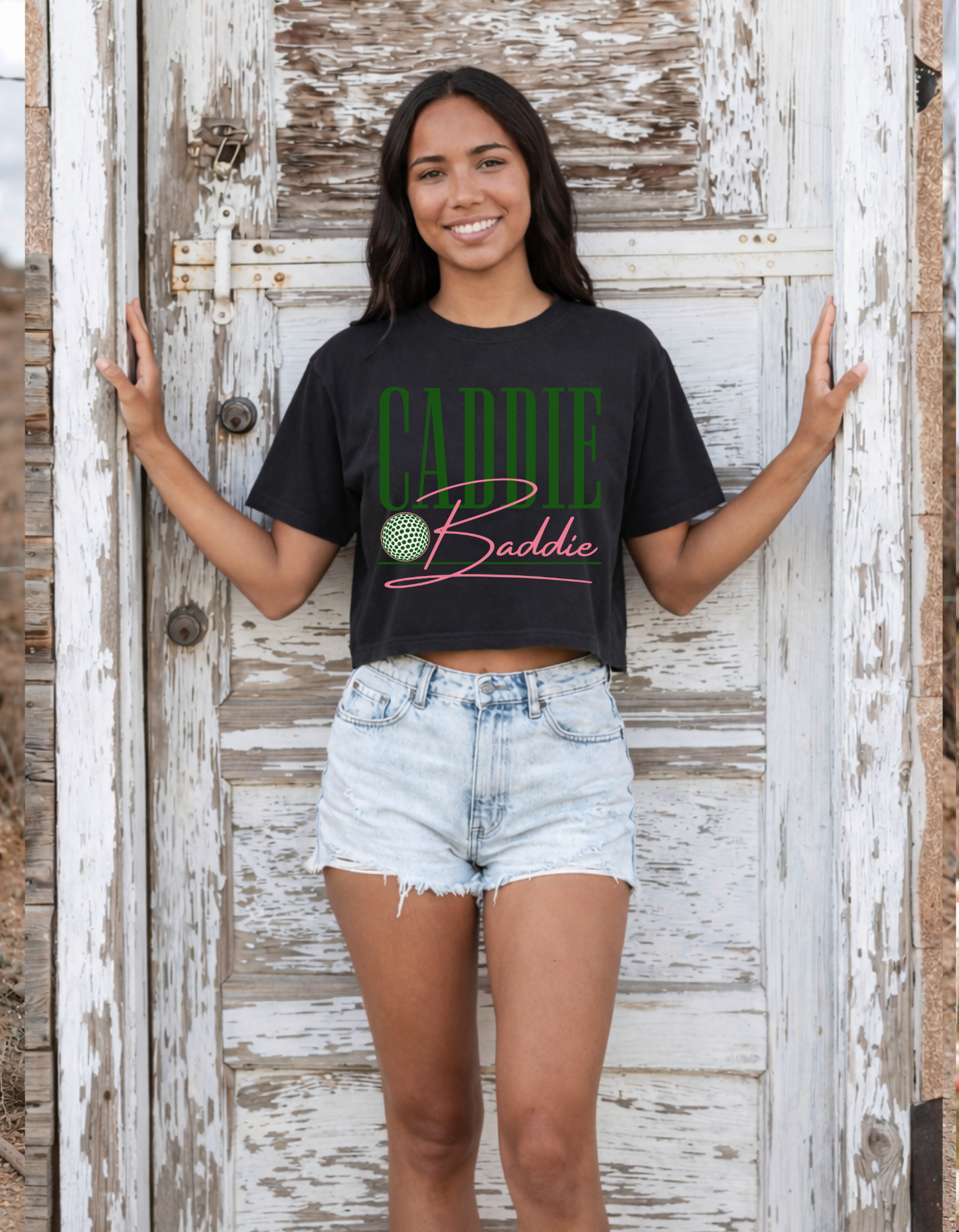 Caddie Baddie Cropped Boxy Tee