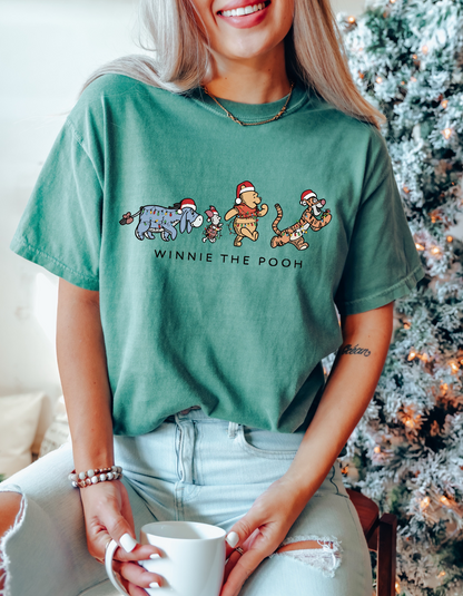 Christmas P00h graphic tee