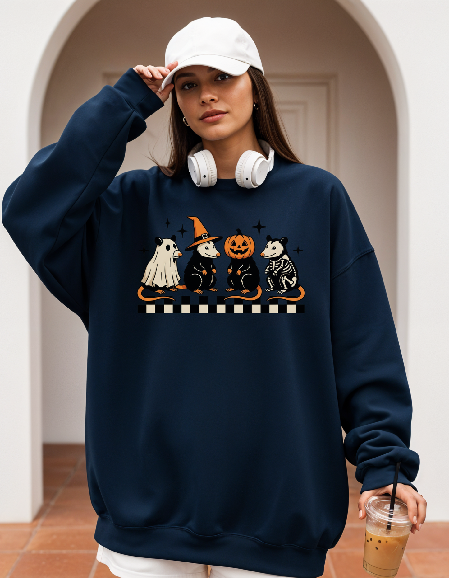 Halloween Possums Crewneck Sweater