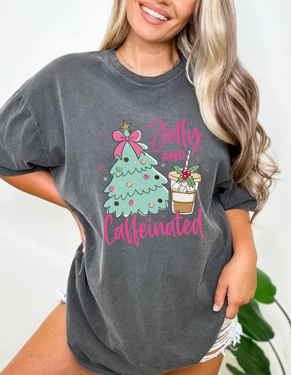 Jolly and caffeinated graphic tee