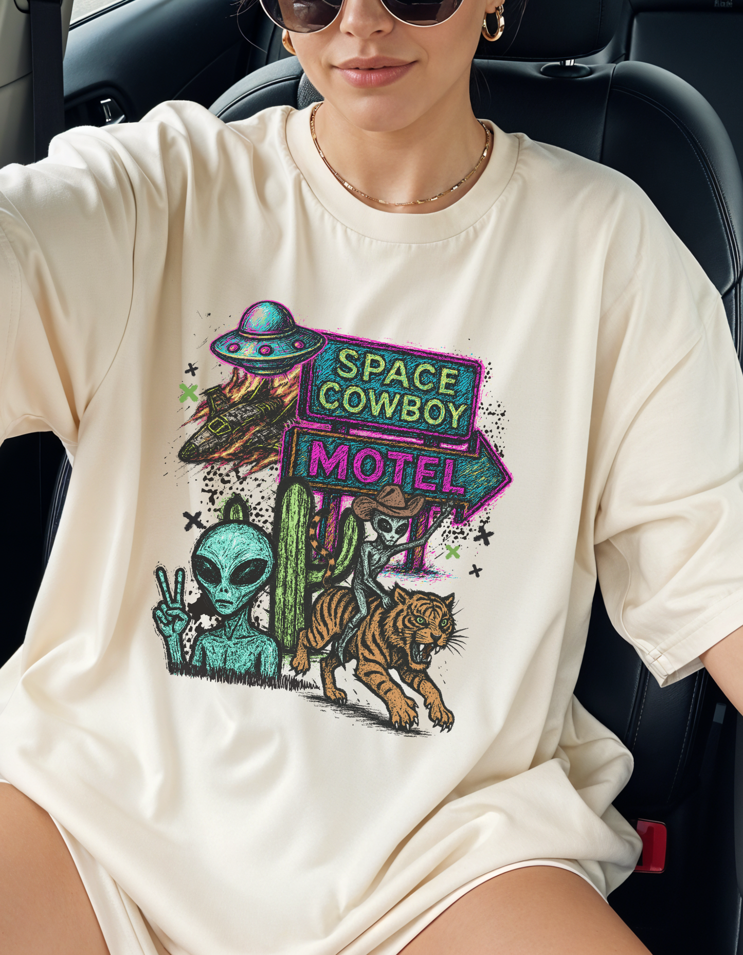 Space Cowboy Motel Graphic Tee