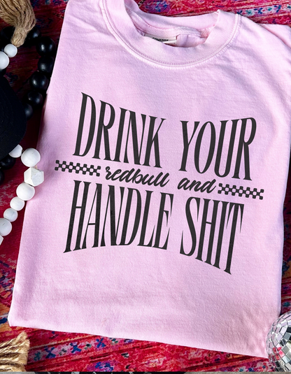 Drink Your Redbull Graphic Tshirt