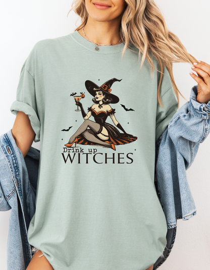 Drink up witches tee
