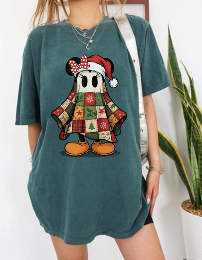 Quilt Mouse Ghost Graphic Tee