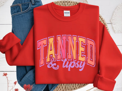 Tanned and Tipsy Crewneck Sweater