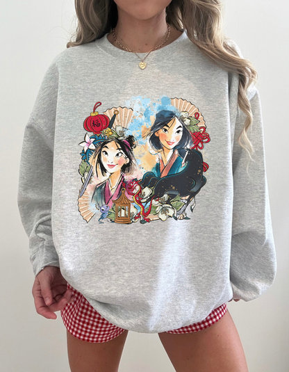 (Pre-order) Mulan collage Crewneck sweater