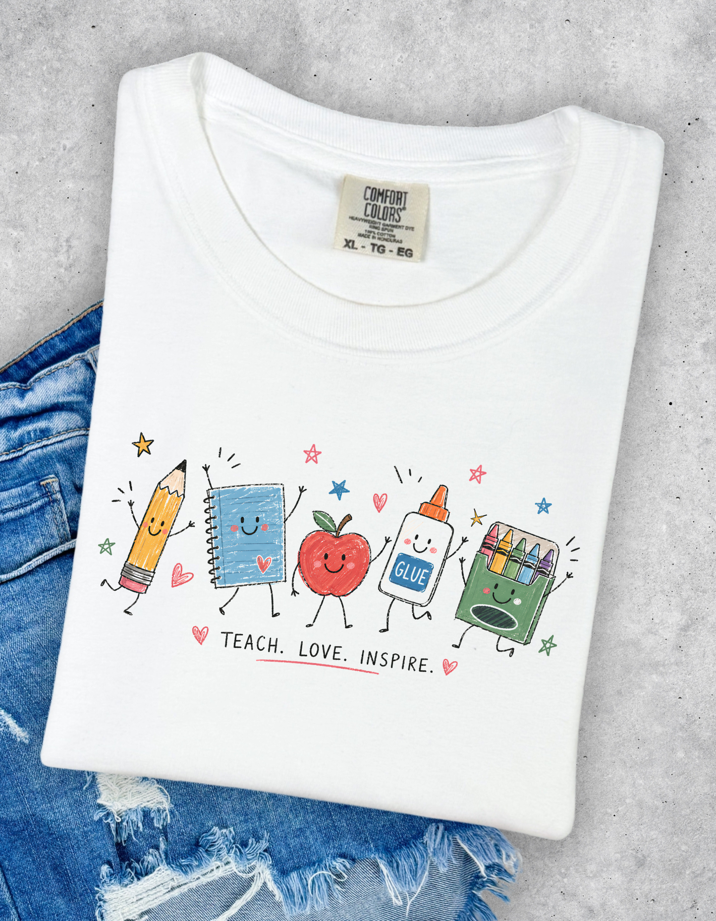 Teach. Love. Inspire. Graphic tee