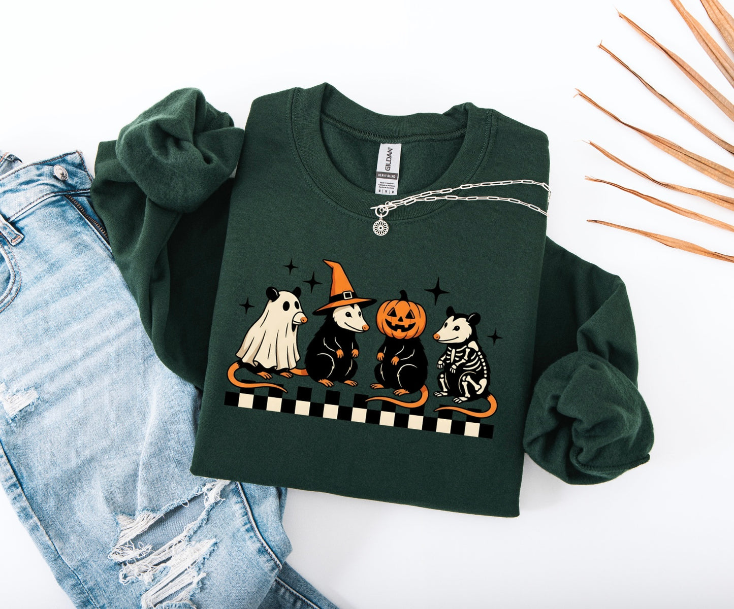 Halloween Possums Crewneck Sweater