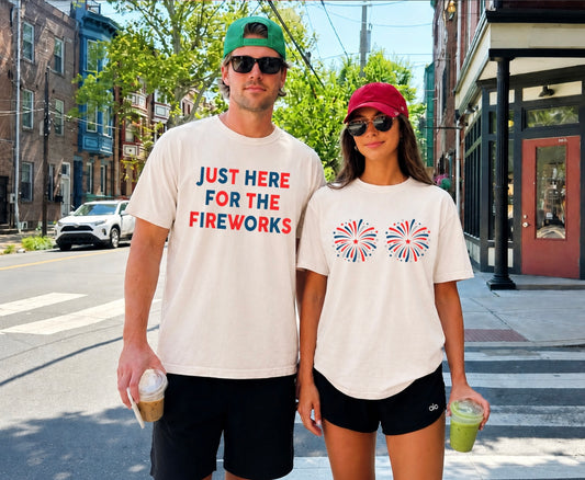 Fireworks Couple Tees