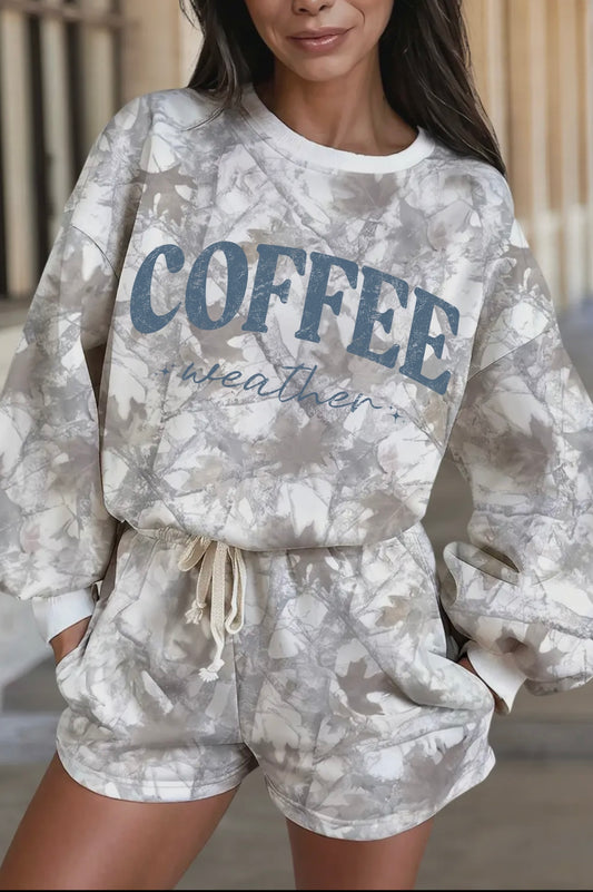 Coffee Weather Camo Lounge Set