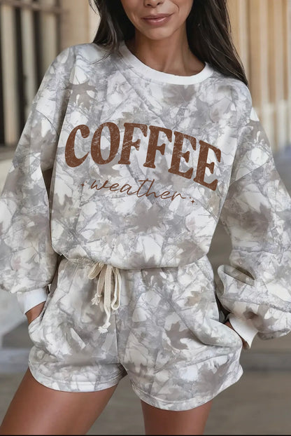 Coffee Weather Camo Lounge Set