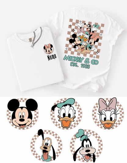Customizable Family Mickey and Friends Graphic Tees
