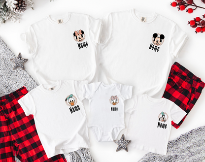 Customizable Family Mickey and Friends Graphic Tees