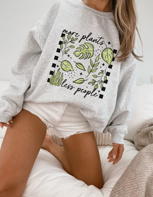 More Plants Less People Crewneck