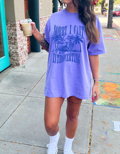 I’m introverting graphic tshirt
