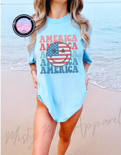 Smiley America Graphic Tee