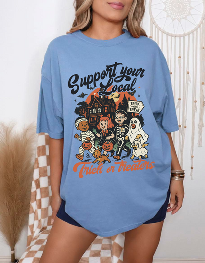 Support trick or treaters graphic tee