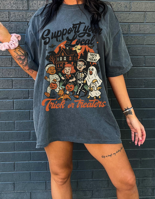 Support trick or treaters graphic tee