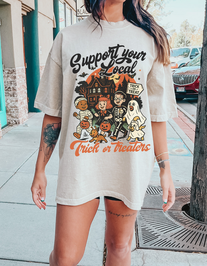Support trick or treaters graphic tee
