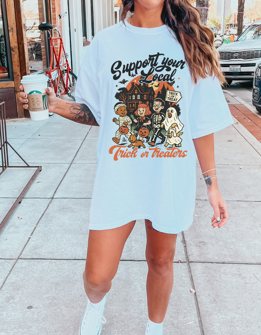 Support trick or treaters graphic tee