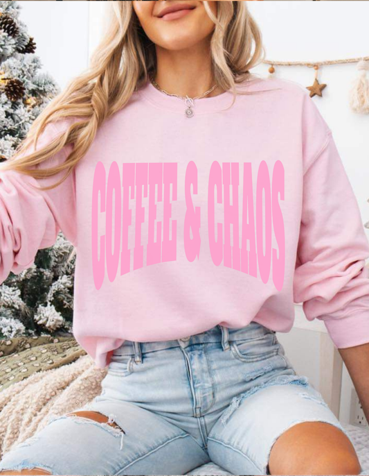 Coffee & Chaos Crewneck sweater (pre-order)
